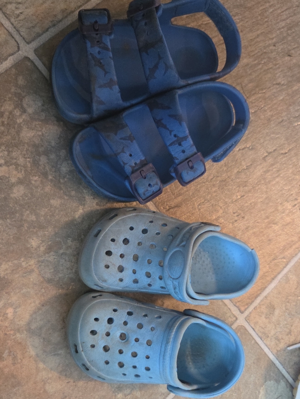 Kids Blue Casual Sandals and Clog Set - Blue